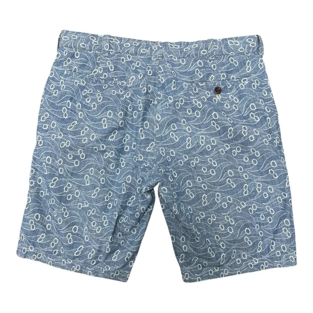 J. Crew Blue Flat Front Shorts with Relaxed Fit